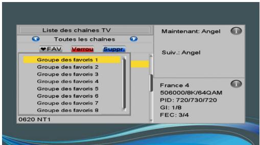 SAGEMCOM DT83HD - Créer une liste de vos chaînes favorites - 1