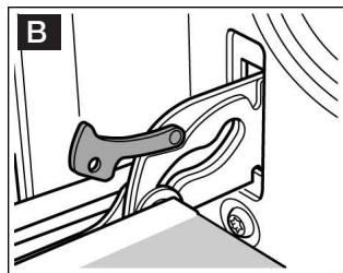 NEFF B13P40N0FR - Décrocher et accrocher la porte du four - 2