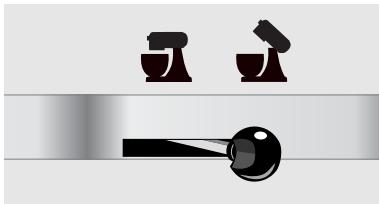 KITCHENAID 5KSM150PSEES - Pour enlever le batteur plat, le fouet à fils ou le crochetpérisseur - 1