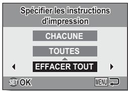 SANYO XACTI VPC-S70EX - Effacement de tous les réglages d'impression - 1