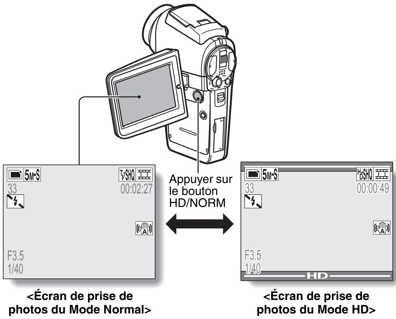 SANYO VPC-HD1EX - Enregistrement et lecture en mode d'écran grand angle (mode HD) (page 54) - 1