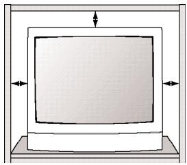 SANYO DS27425 - POSITIONING THE TV - 1