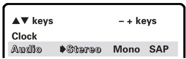 SANYO DS27820 - SETTING AUDIO MODE - 1