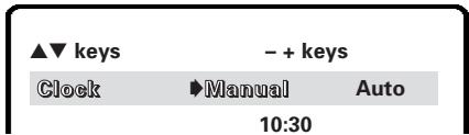 SANYO DS27820 - To set the clock manually - 2