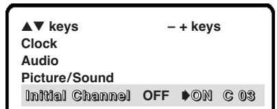 SANYO DS27820 - INITIAL CHANNEL SETUP - 2