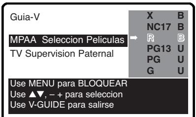 SANYO DS27820 - AJUSTE DE LA CLASIFICACIÓN DE PELÍCULAS - 1