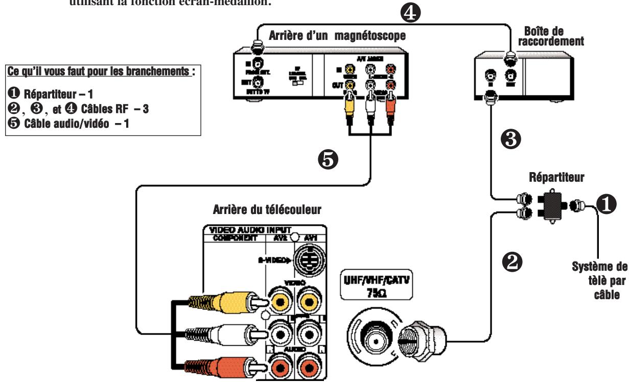 SANYO DS27820 - POUR UTILISER L'ÉCRAN-MÉDAILLON : - 1