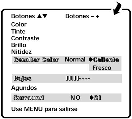 SANYO DS27910 - Para personalizar manualmente la Imagen/Sonido : - 1