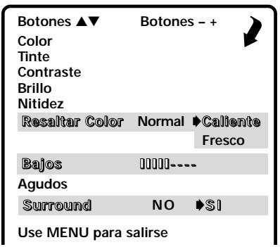 SANYO DS32830H - Para personalizar manualmente la Imagen/Sonido - 1