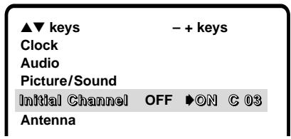 SANYO DS32830H - INITIAL CHANNEL SETUP - 2