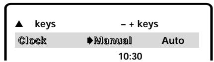 SANYO DS35224 - To set the clock manually: - 3