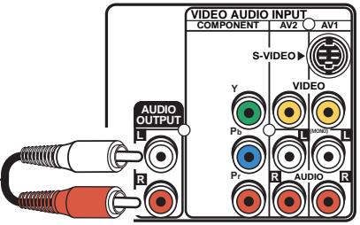 SANYO DS35224 - CONECTE UN AMPLIFICADOR ESTÉREO A LAS SALIDAS DE AV - 1