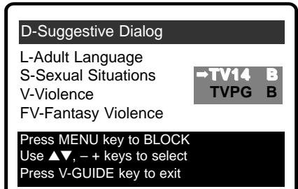 SANYO DS36930 - TURNING OFF THE V-GUIDE - 3