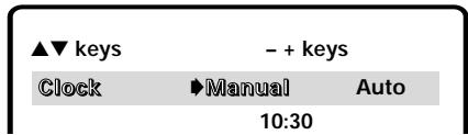 SANYO DS36930 - To set the clock manually - 2
