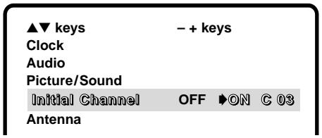 SANYO DS36930 - INITIAL CHANNEL SETUP - 1