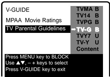 SANYO DS36930 - TURNING OFF THE V-GUIDE - 1