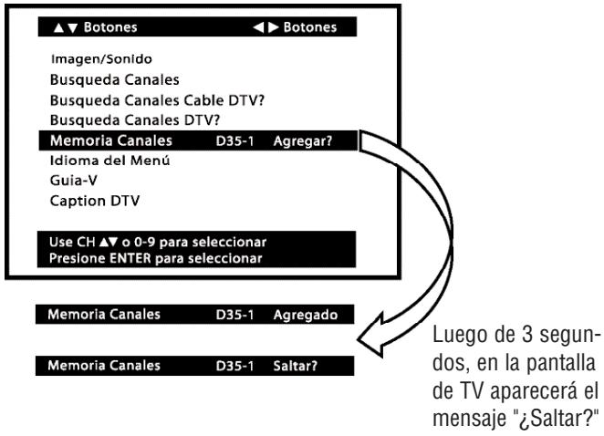 SANYO HT27546 - Para agregar canales a la Memoria de Barrido de Canales - 1