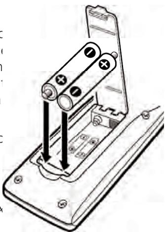 SANYO HT27546 - INSTALLATION DE 2 PILES AAA - 1