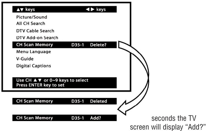 SANYO HT27546 - To delete channels in the database - 1