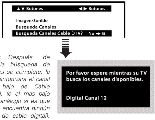 SANYO HT27546 - BUSQUEDA CANALES CABLE DTV? (OPCIONAL) - 2