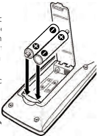 SANYO HT32546 - Installation de 2 PILES AAA - 1