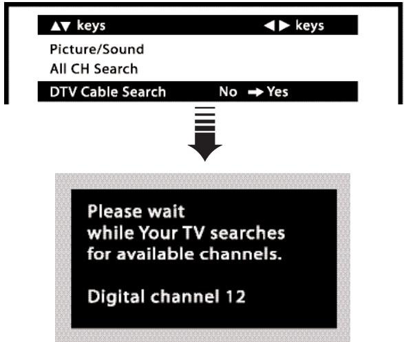 SANYO HT32546 - DTV CABLE SEARCH (OPTIONAL) - 2