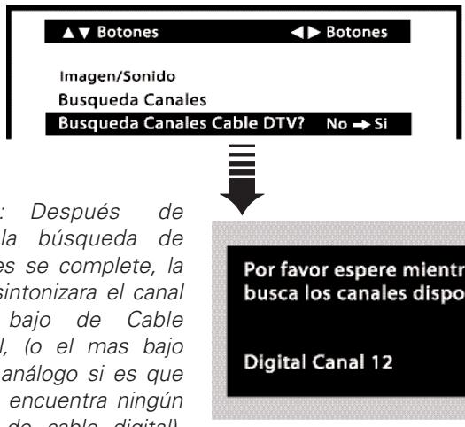 SANYO HT32546 - BUSQUEDA CANALES CABLE DTV? (OPCIONAL) - 2