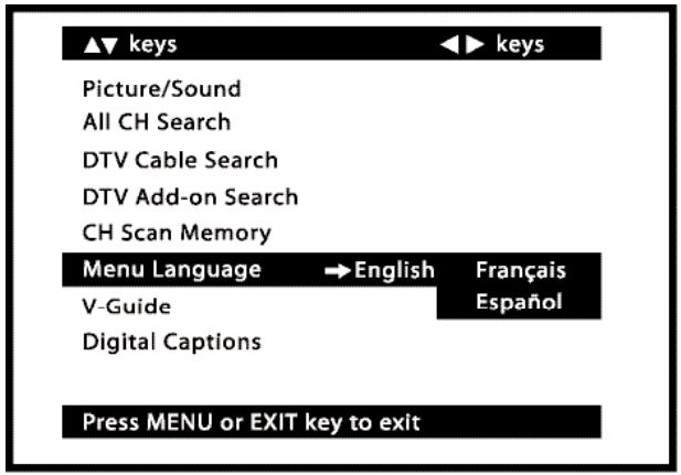 SANYO HT32546 - MENULANGUAGE - 1