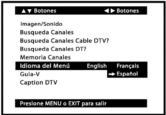 SANYO HT32546 - IDIOMA DEL MENU - 1