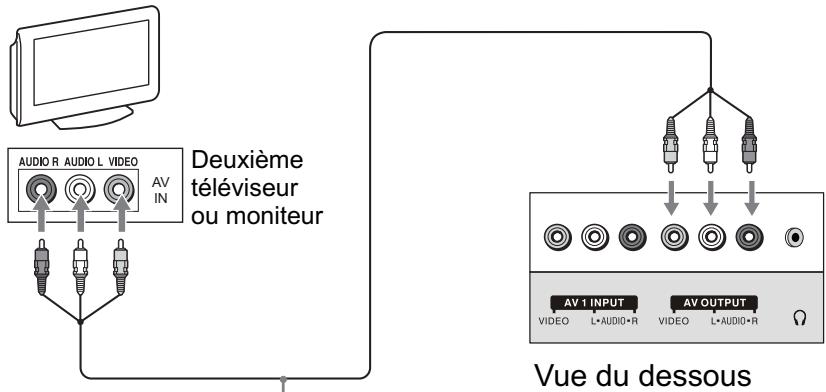 SANYO AVP-429 - Branchement d'un deuxieme téléviseur ou moniteur - 1