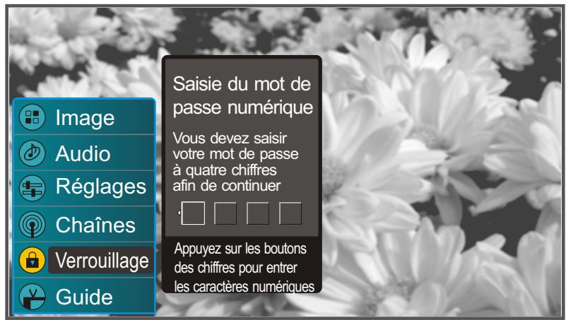 SANYO AVP-429 - Acceder au menu de verrouillage - 2