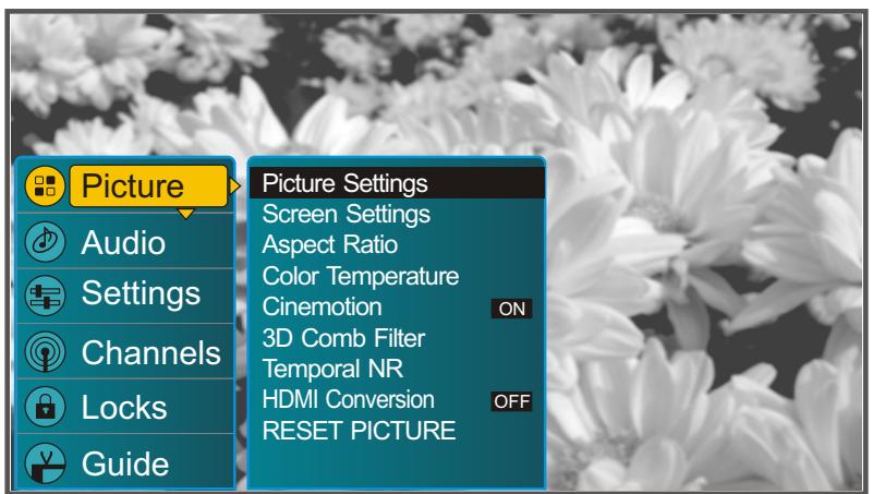 SANYO AVP-429 - Navigation dans le menu - 1
