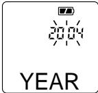 SANYO ICR-B29 - Modalità di impostazione di data e ora: YEAR, MM/DD, 12 o 24 HOUR, TIME - 1