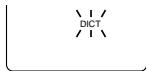 SANYO ICR-B31 - DICT (ou CONF): réglage du type d'enregistrement - 1