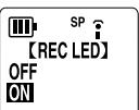 SANYO ICR-S700RM - REC LED : sélectionner le voyant d'enregistrement - 1