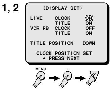 SANYO MPX-CD92 - Setting the clock and title display - 1