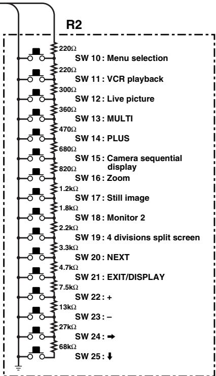 SANYO MPX-CD92 - REMOTE CONTROLLER CIRCUIT CONNECTIONS - 2