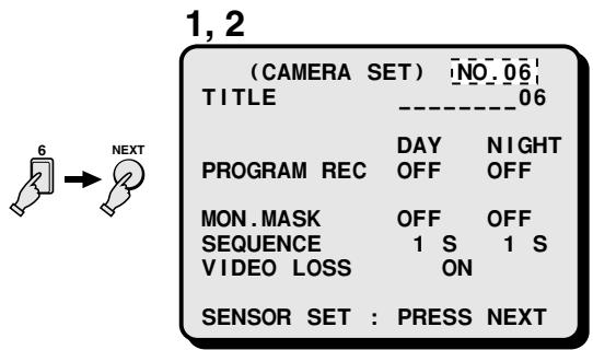 SANYO MPX-CD92 - D Setting the video sensor area position, sensitivity level and response mode - 1