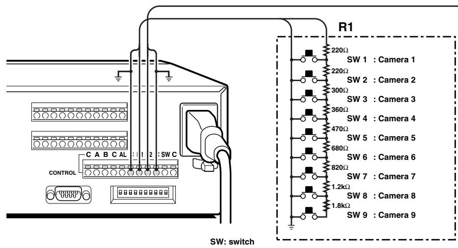 SANYO MPX-CD92 - REMOTE CONTROLLER CIRCUIT CONNECTIONS - 1