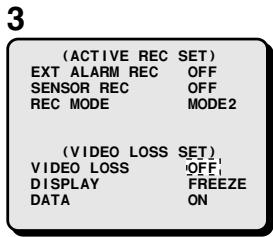 SANYO MPX-CD92 - Setting the Video Loss Mode - 1
