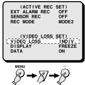 SANYO MPX-CD92 - VIDEO LOSS (Default setting: ON) - 1