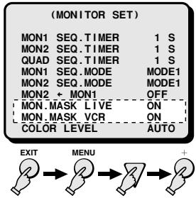 SANYO MPX-MD92 - MASK (Default setting: DAY and NIGHT to OFF) - 2