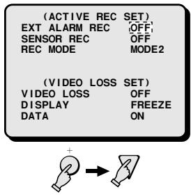 SANYO MPX-MD92 - Setting the ACTIVE REC Recording Mode - 1