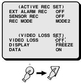 SANYO MPX-MD92 - Setting the Video Loss Mode - 1