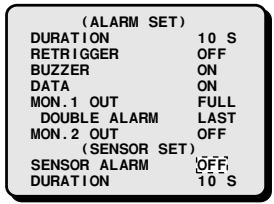 SANYO MPX-MD92 - Setting the SENSOR SET Mode - 1