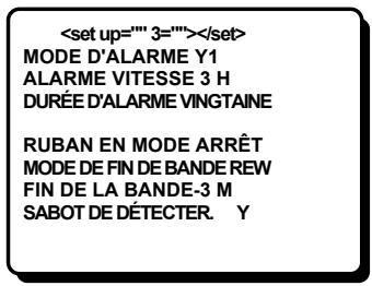 SANYO TLS-224P - FIN de bande sur Terminal paramètre de sortie - 1