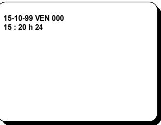 SANYO TLS-224P - Changer l'affichage de Date/heure. Position - 1