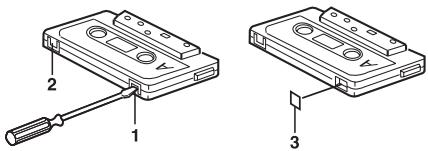 SANYO TRC-970C - Protección contra borrar accidentalmente (Fig. 7) - 1