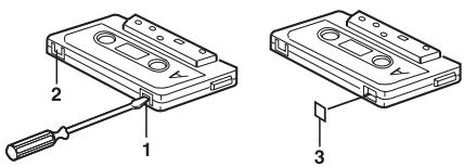 SANYO TRC-970C - Safeguards against accidental erasure (Fig. 7) - 1