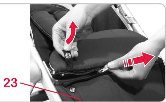 BRITAX B-MOBILE - Pour ouvrir la fenêtre de la capote 30, procéder comme suit - 1
